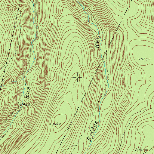 Topographic Map of Pole Bridge Trail, PA