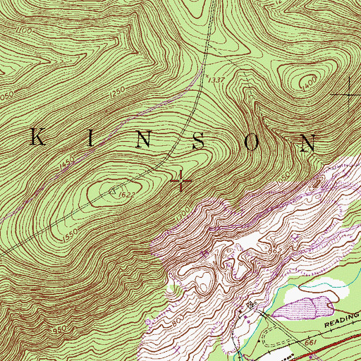 Topographic Map of Spruce Run Vista, PA