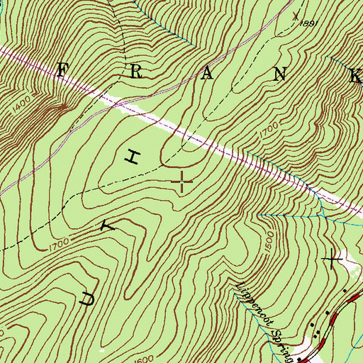 Topographic Map of Lippencot Trail, PA