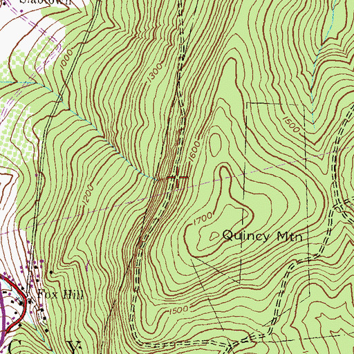 Topographic Map of Valley View Vista, PA