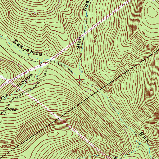 Topographic Map of Chuck Keiper Trail, PA