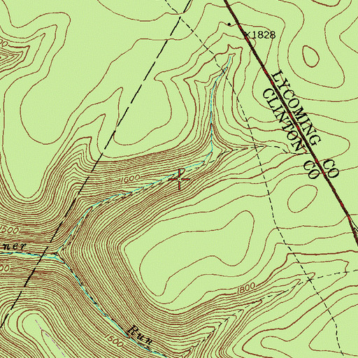 Topographic Map of Little Boyer Trail, PA