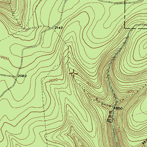 Topographic Map of Rock Run Trail, PA