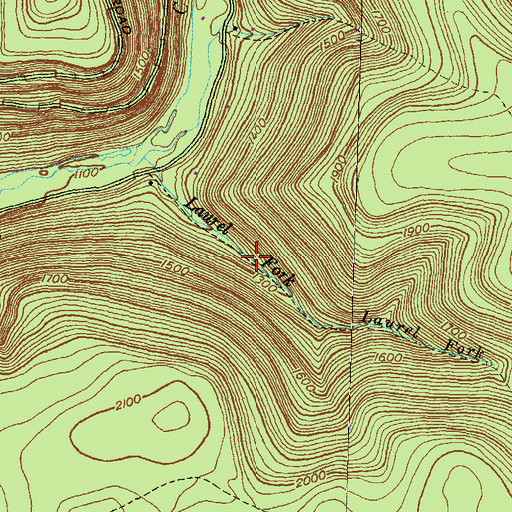 Topographic Map of Little Boyer Mill Trail, PA
