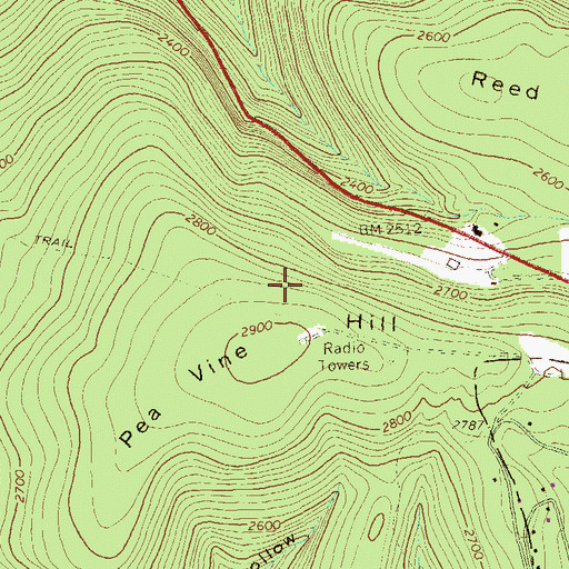 Topographic Map of Laurel Hill Fire Tower, PA