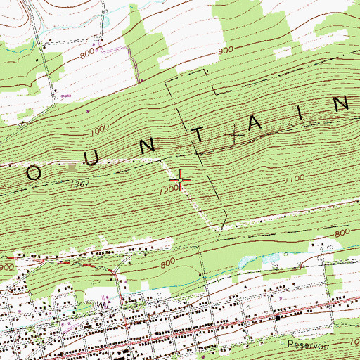 Topographic Map of James Path, PA