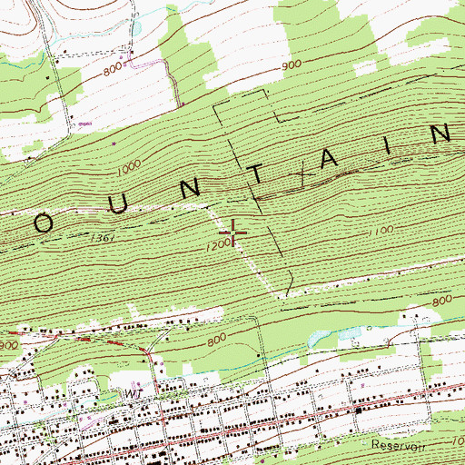 Topographic Map of James Path, PA