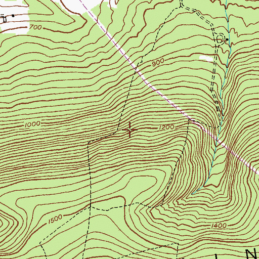 Topographic Map of Foxs Path, PA