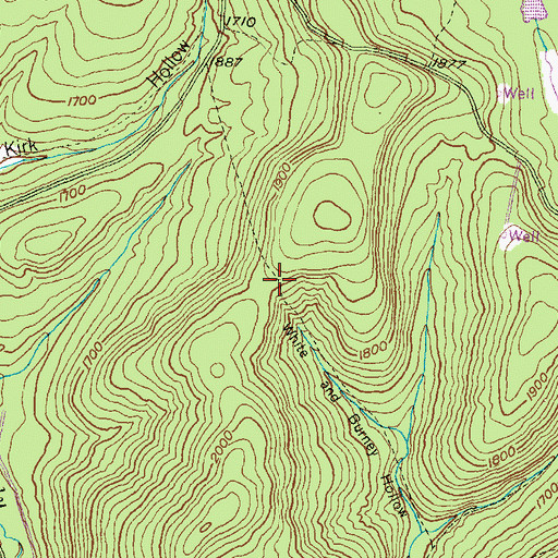 Topographic Map of Wideview Trail, PA