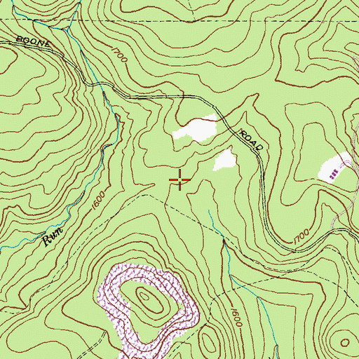 Topographic Map of Boundary Line Trail, PA
