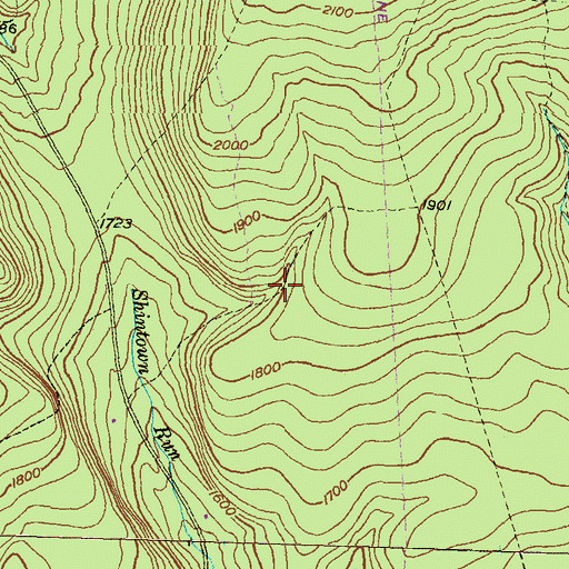 Topographic Map of Van Ripper Trail, PA