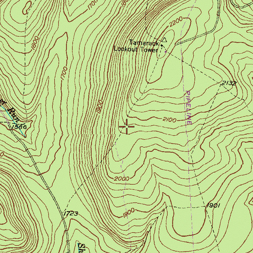 Topographic Map of Shintown Run Trail, PA