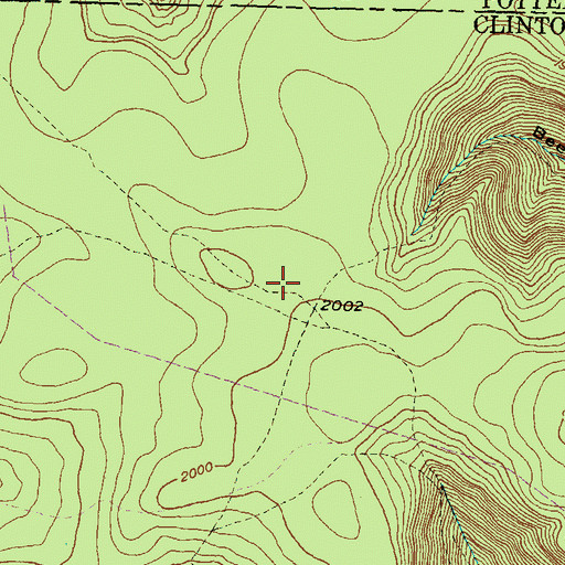 Topographic Map of Trout Run Ridge Trail, PA