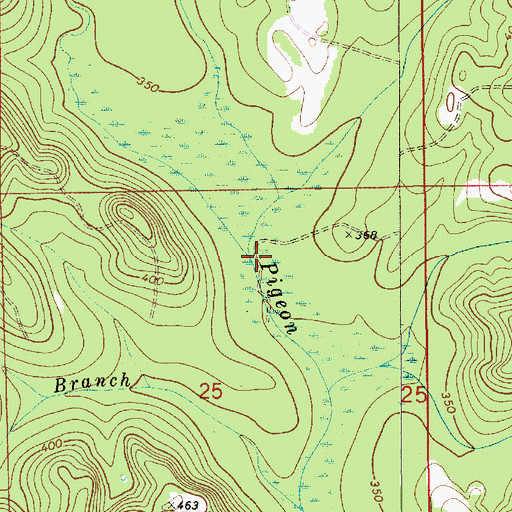 Topographic Map of Indian Creek, AL