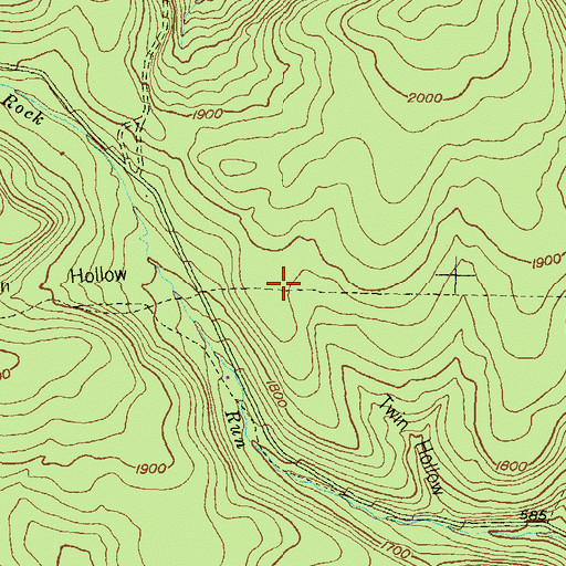 Topographic Map of Buckhorn Trail, PA