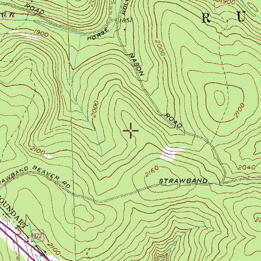 Topographic Map of Turkey Trail, PA