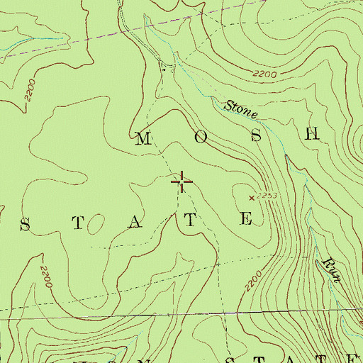 Topographic Map of Big Ridge Trail, PA