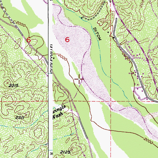 Topographic Map of Swingle Wash, AZ