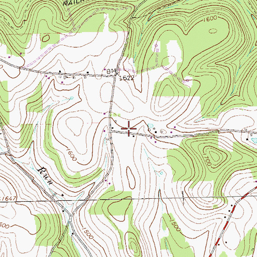 Topographic Map of Pifer School (historical), PA