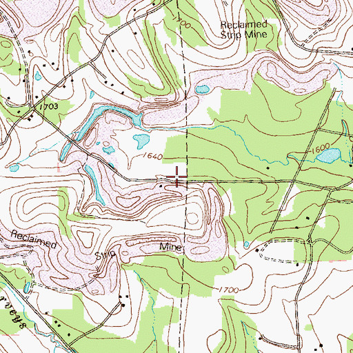 Topographic Map of Groves School (historical), PA