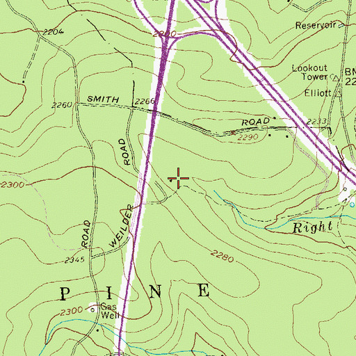 Topographic Map of Weilder Camp, PA