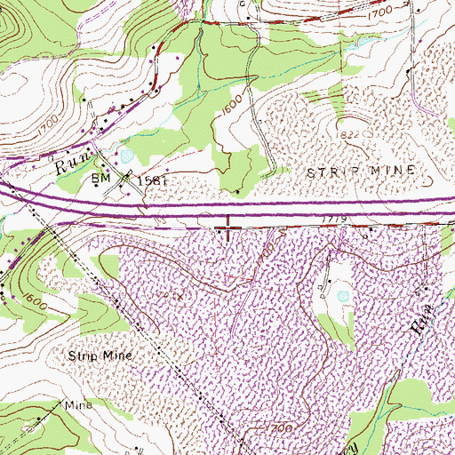 Topographic Map of Jackson School, PA