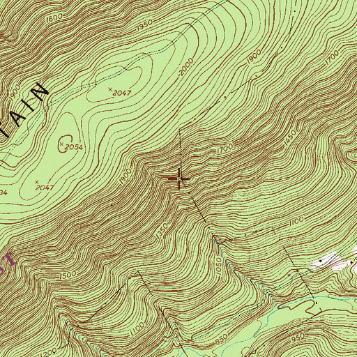 Topographic Map of Lightner Trail, PA