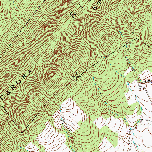 Topographic Map of Catholic Path, PA