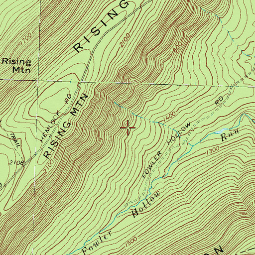 Topographic Map of Twig Trail, PA