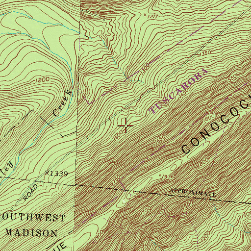 Topographic Map of Yohn Trail, PA