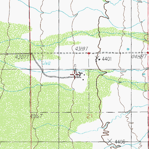 Topographic Map of Swisshelm Lodge, AZ