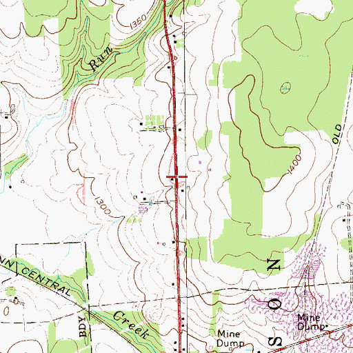 Topographic Map of Paoli School, PA