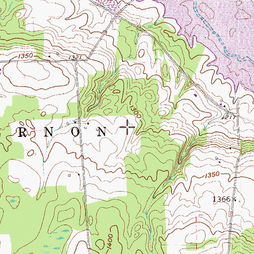 Topographic Map of Borland School, PA