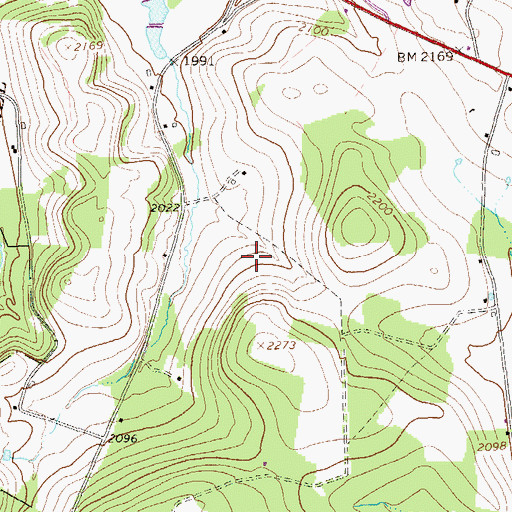 Topographic Map of Ridge School (historical), PA