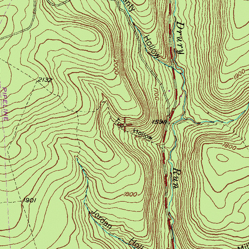 Topographic Map of Tub Trail, PA