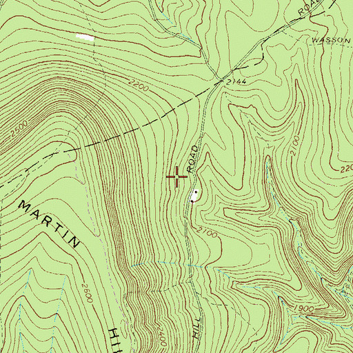 Topographic Map of Refuge Trail, PA