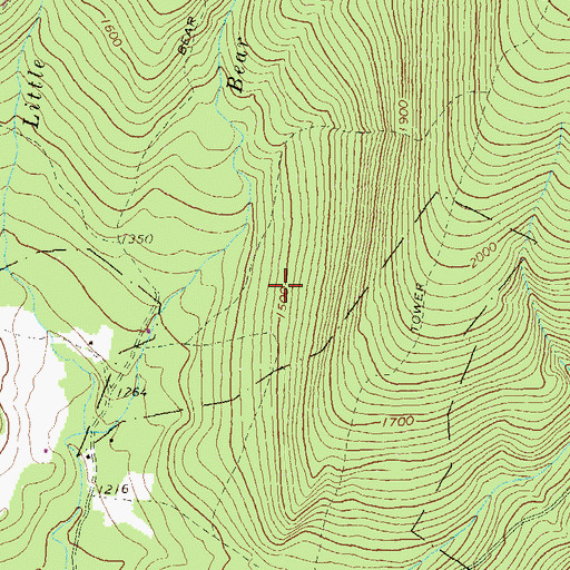 Topographic Map of May Trail, PA