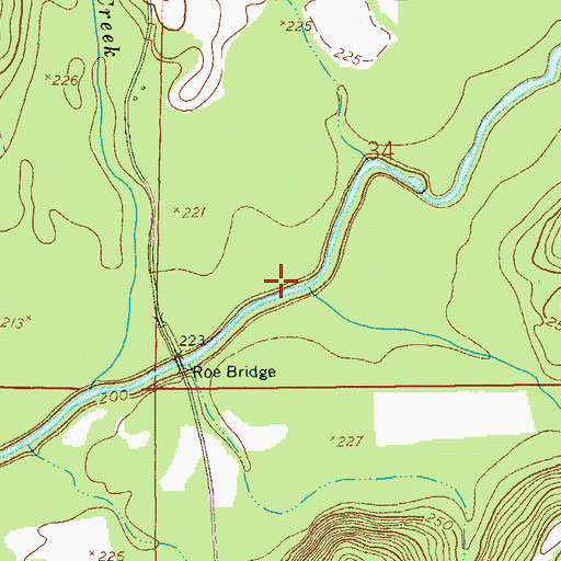 Topographic Map of Indigo Creek, AL