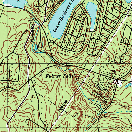 Topographic Map of George W Childs State Park, PA