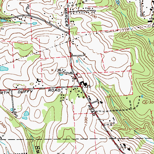 Topographic Map of Saint Clair School, PA