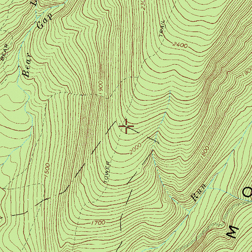 Topographic Map of Tower Trail, PA