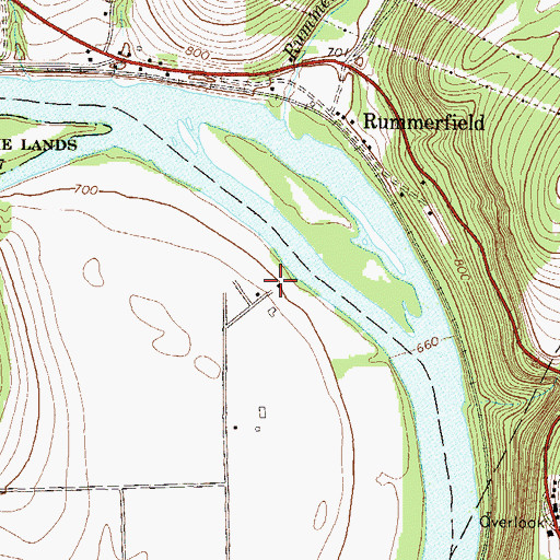 Topographic Map of French Azilum, PA