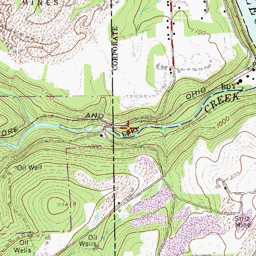 Topographic Map of Donelly Station, PA
