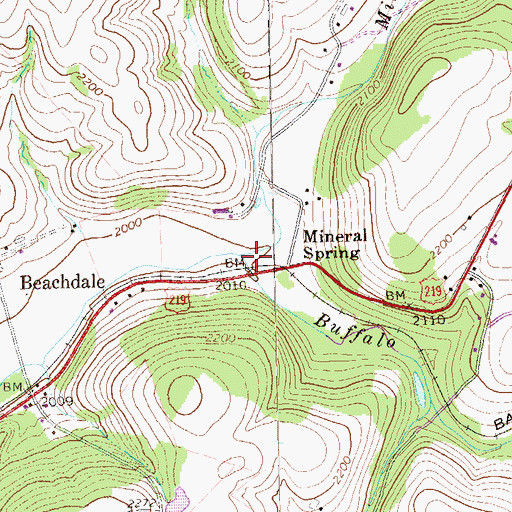 Topographic Map of Buffalo Station, PA