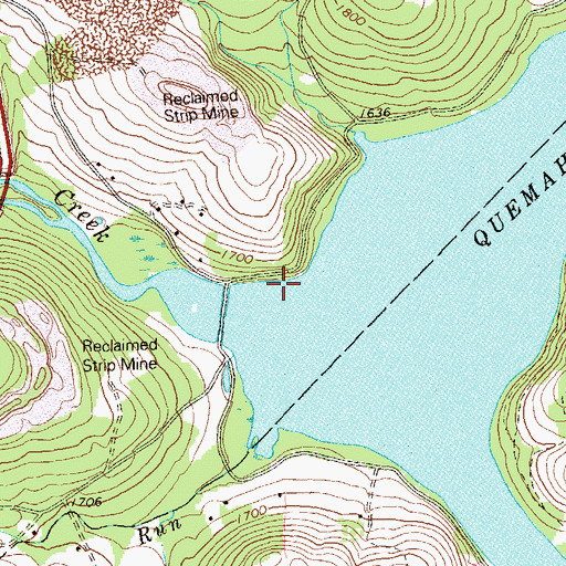 Topographic Map of Stanton Mills, PA