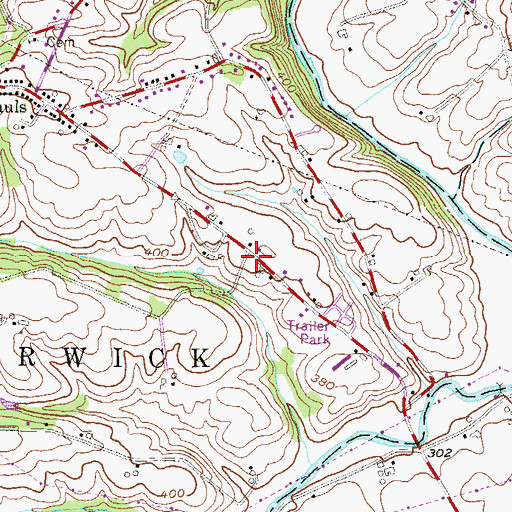 Topographic Map of Seminole, PA