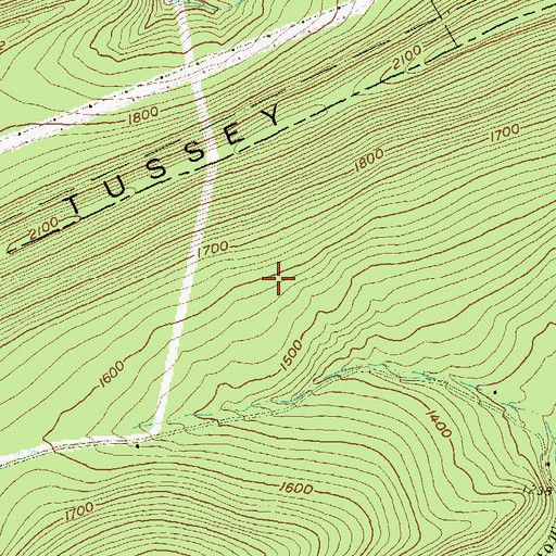 Topographic Map of Musser Trail, PA