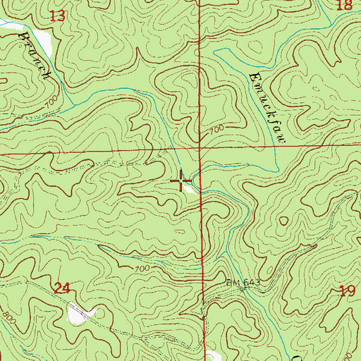Topographic Map of Ingram Branch, AL