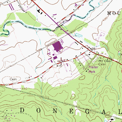 Topographic Map of Conewago Industrial Park, PA