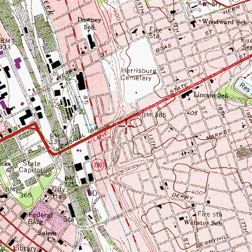 Topographic Map of Royal Terrace Park, PA